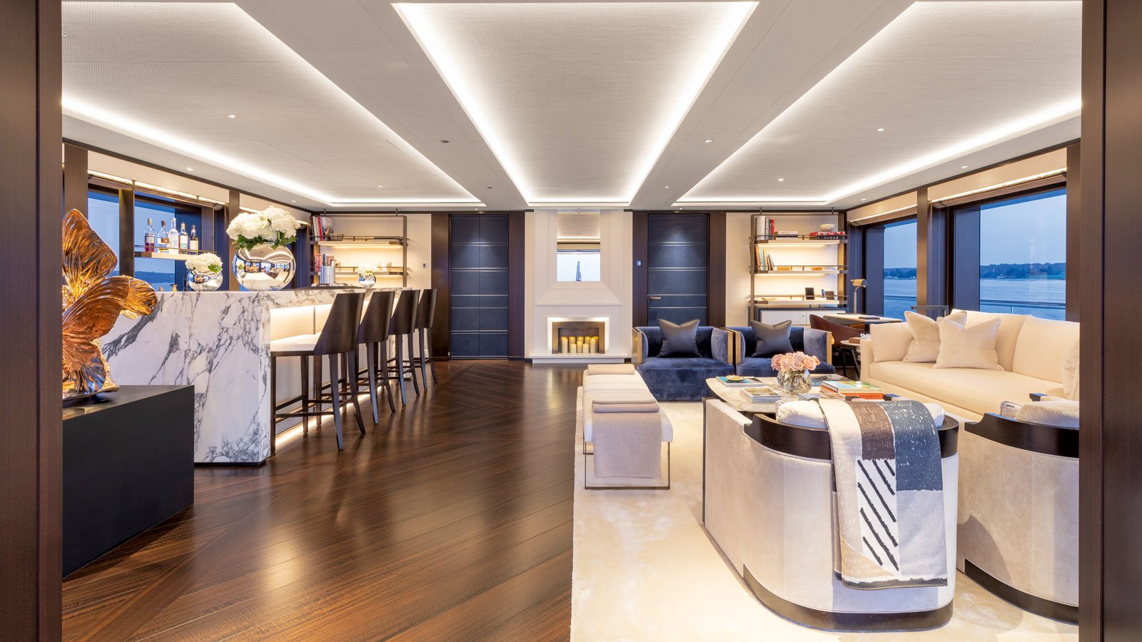 RWD (Redman Whitely Dixon) yacht interior design