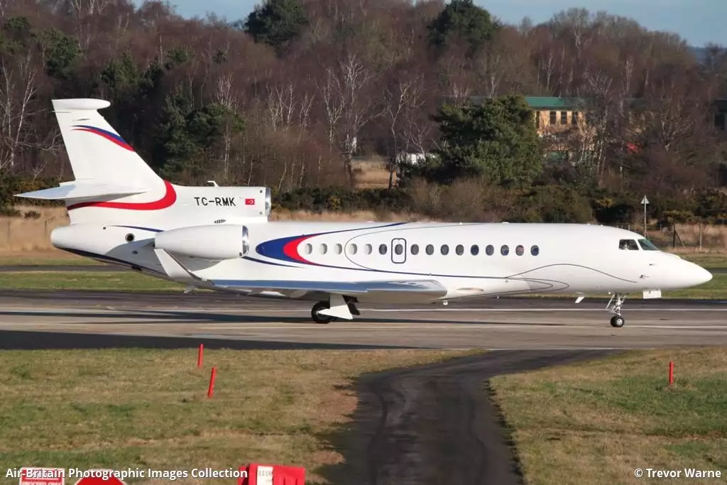 TC-RMK Dassault Falcon 8X Koç ailesi