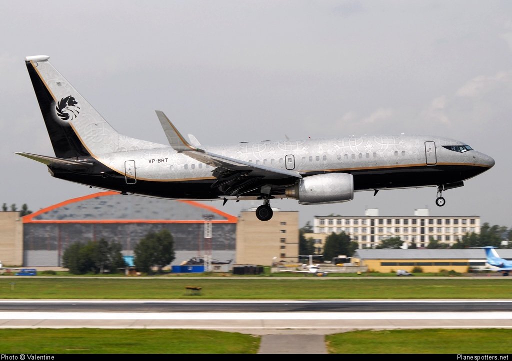 Jet VP-BRT B737 BBJ Roustam Tariko