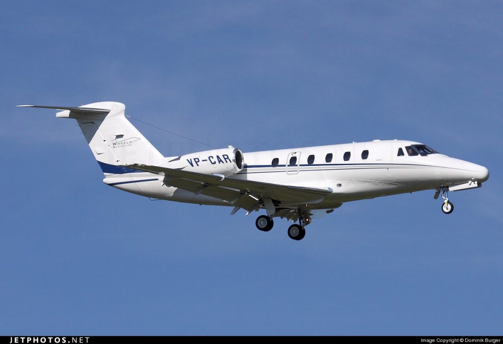 VP-CAR Cessna 650 Ральф Шмид 