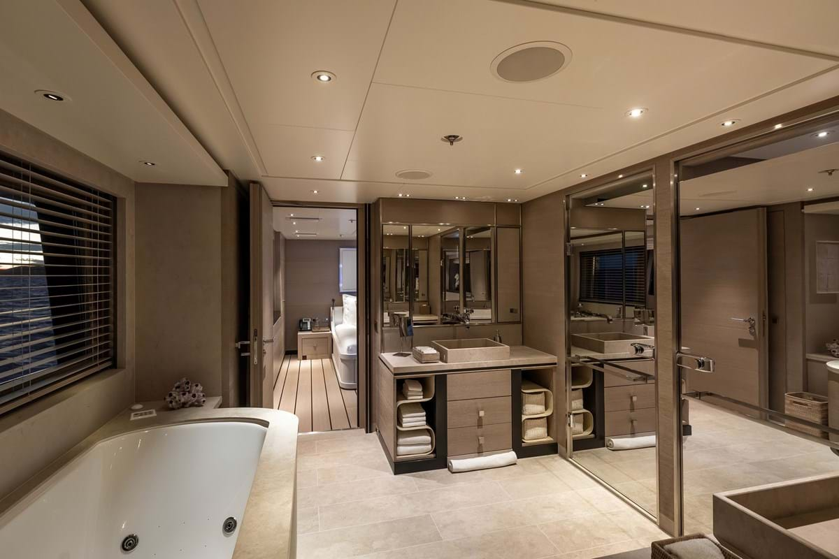 interno della dipendenza dello yacht 