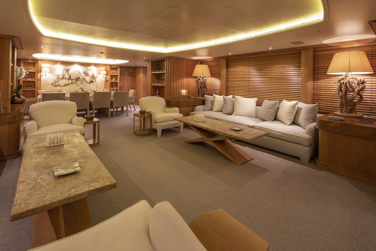 interno dell'yacht Alexandra