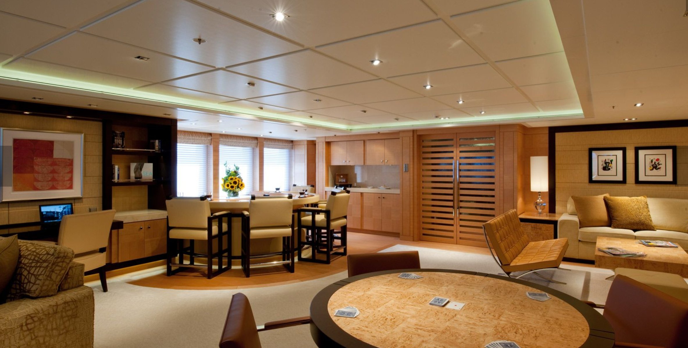 interno dell'yacht Bella Vita 