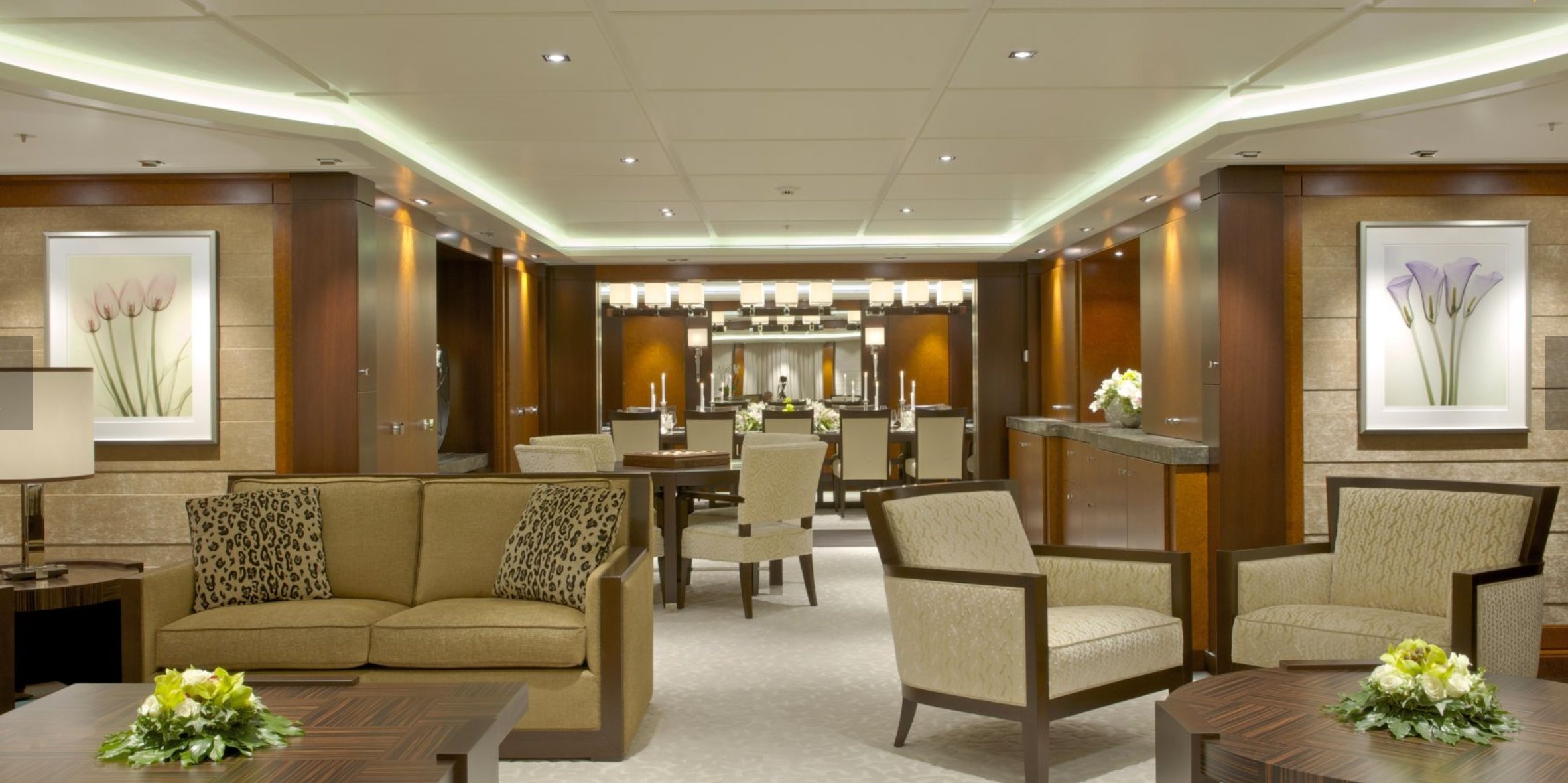 interior del yate Bella Vita 
