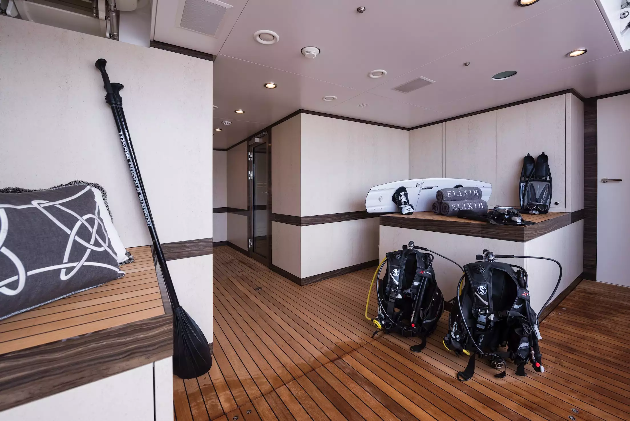 Interno dell'yacht GIGAGI di Amels