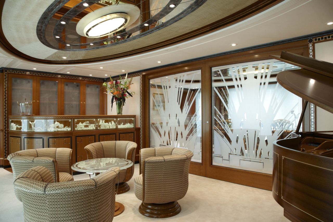 yacht Lady Christine interior 