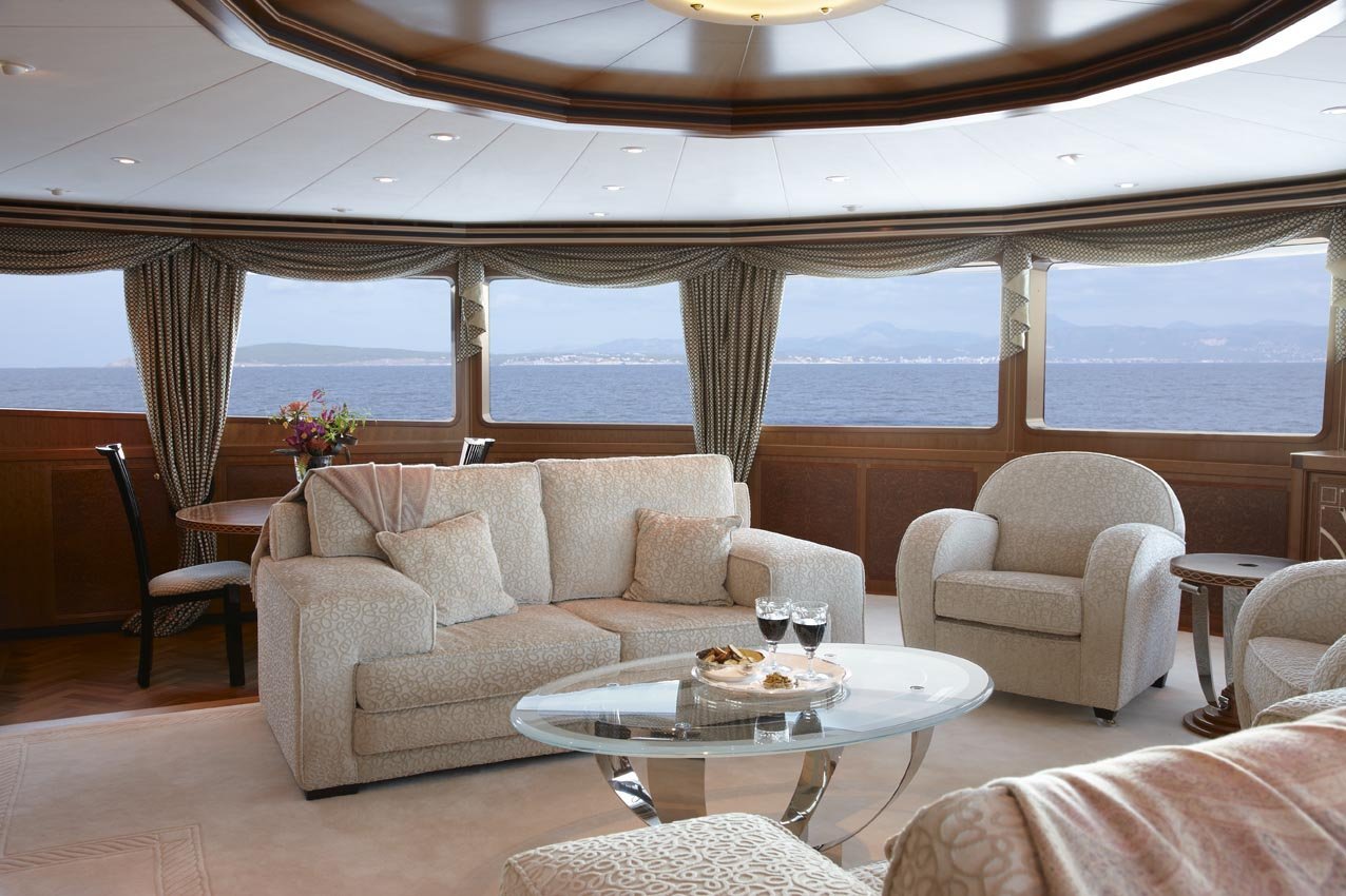 yacht Lady Christine interior 