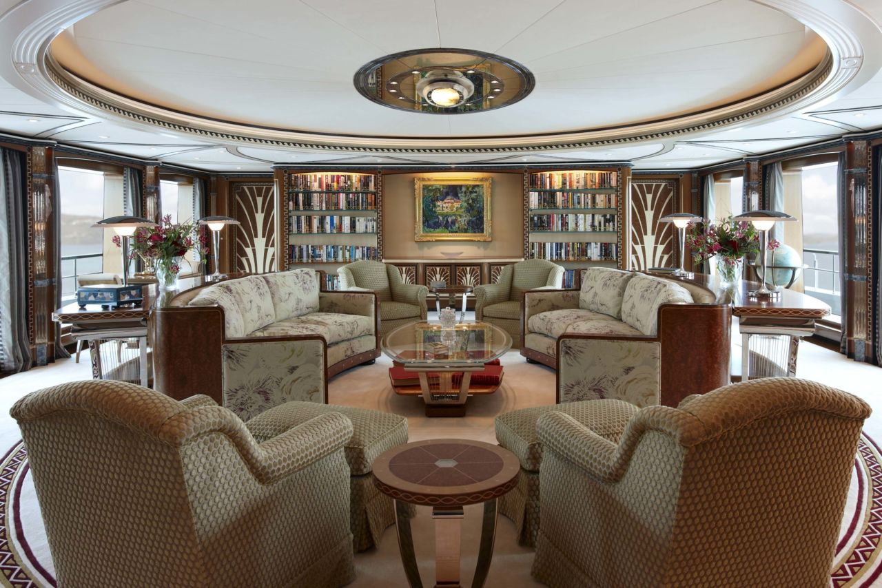 yacht Lady Christine interior 