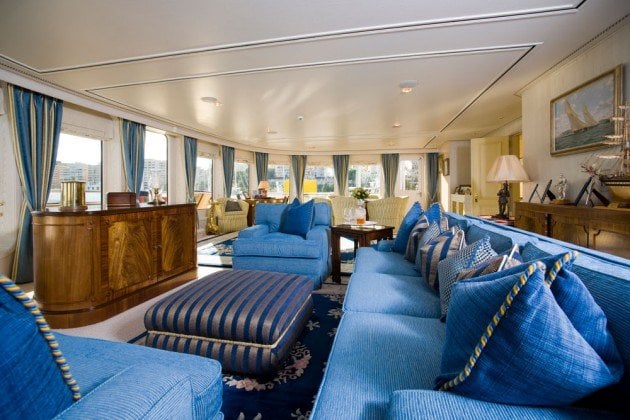 yacht Meserret III interior