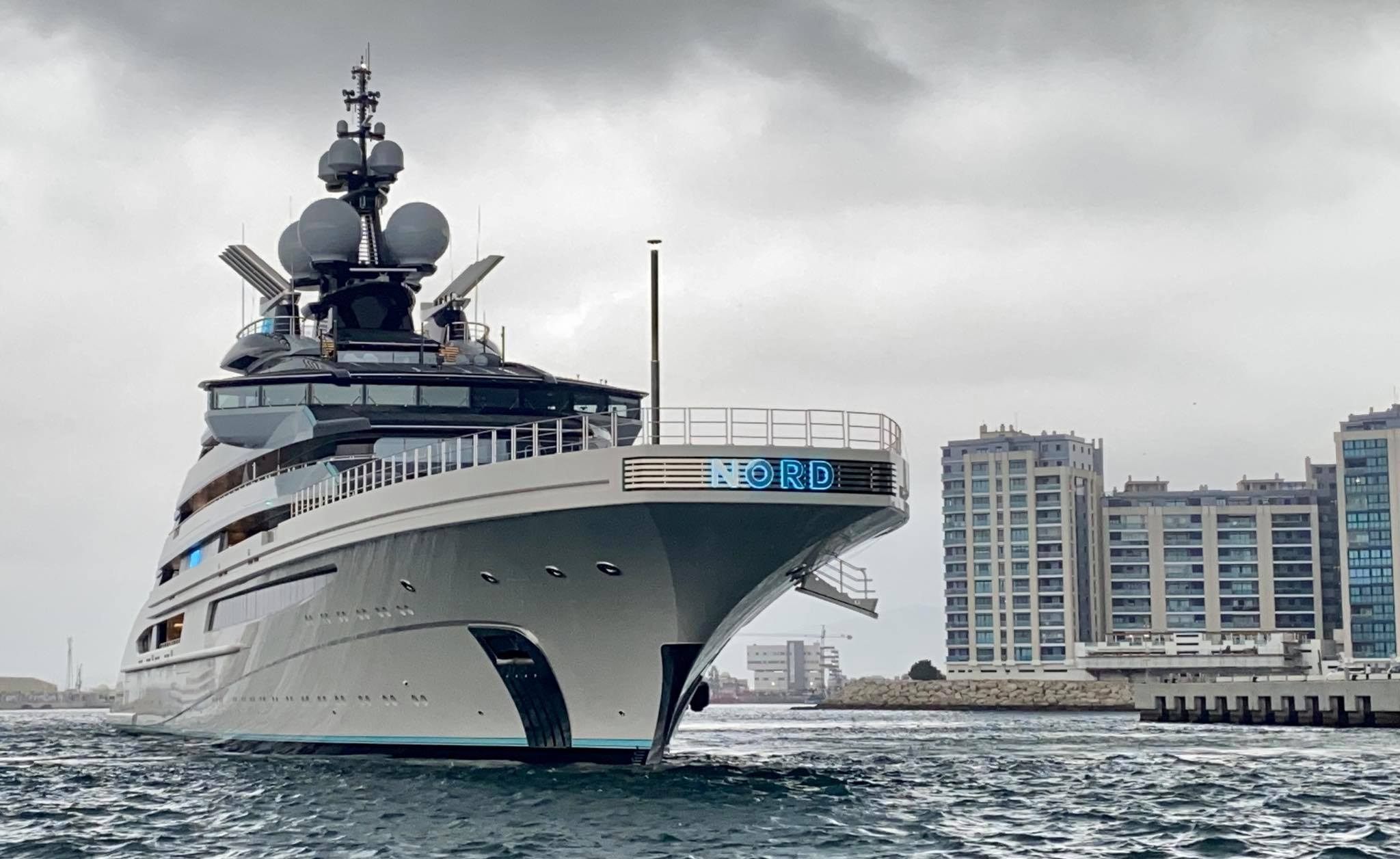More Amazing Photos of the yacht Nord in Gibraltar