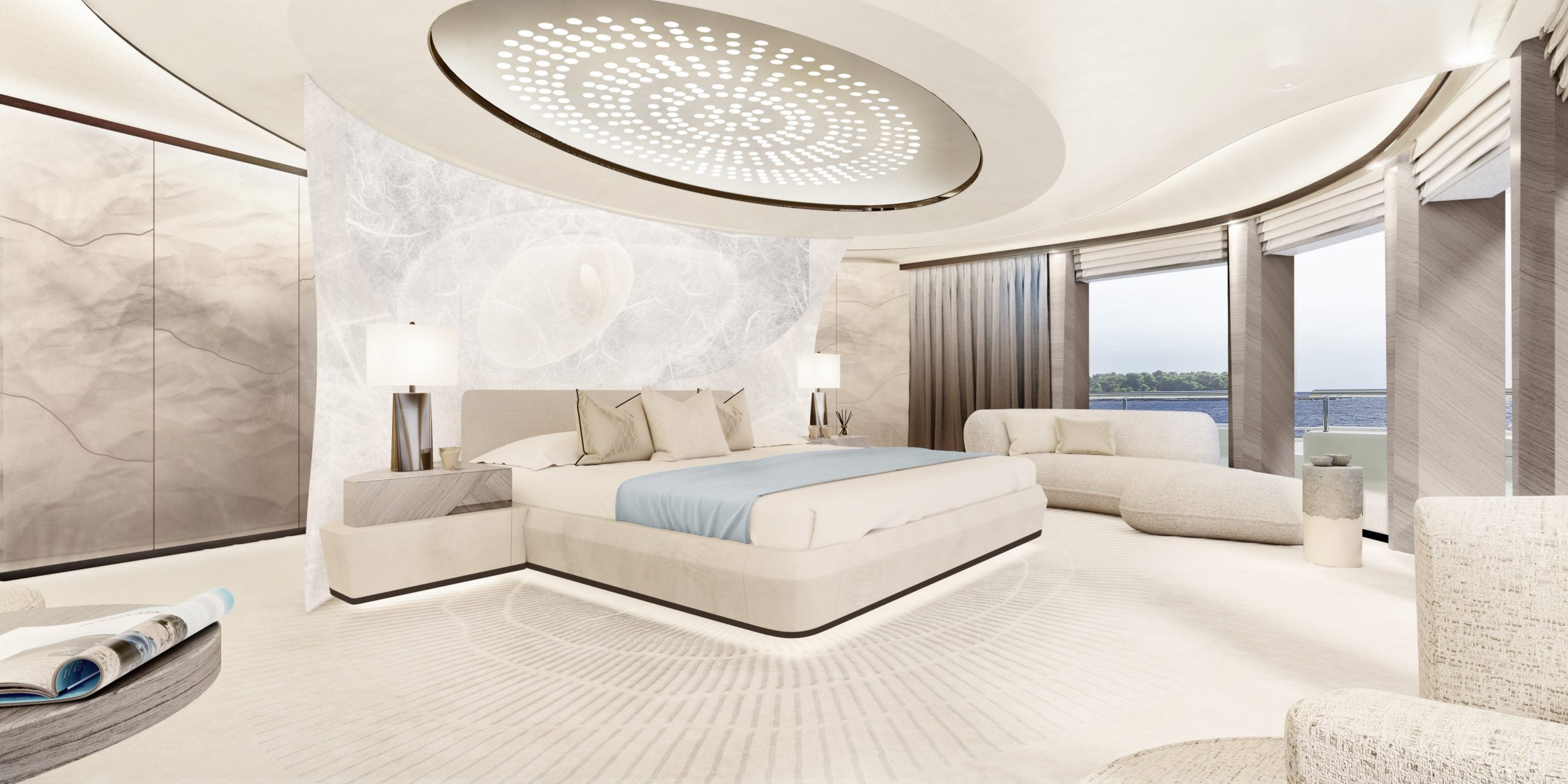 yacht Sixth Sense interior 