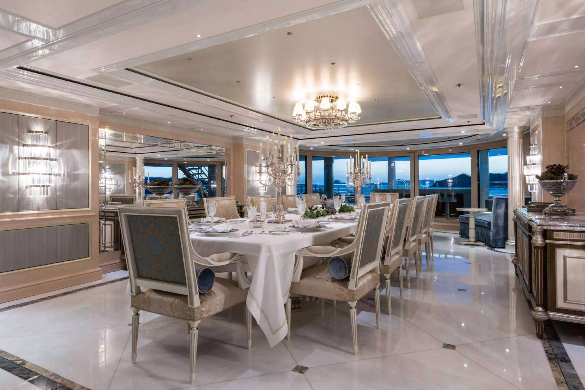 yacht Sixth Sense interior 