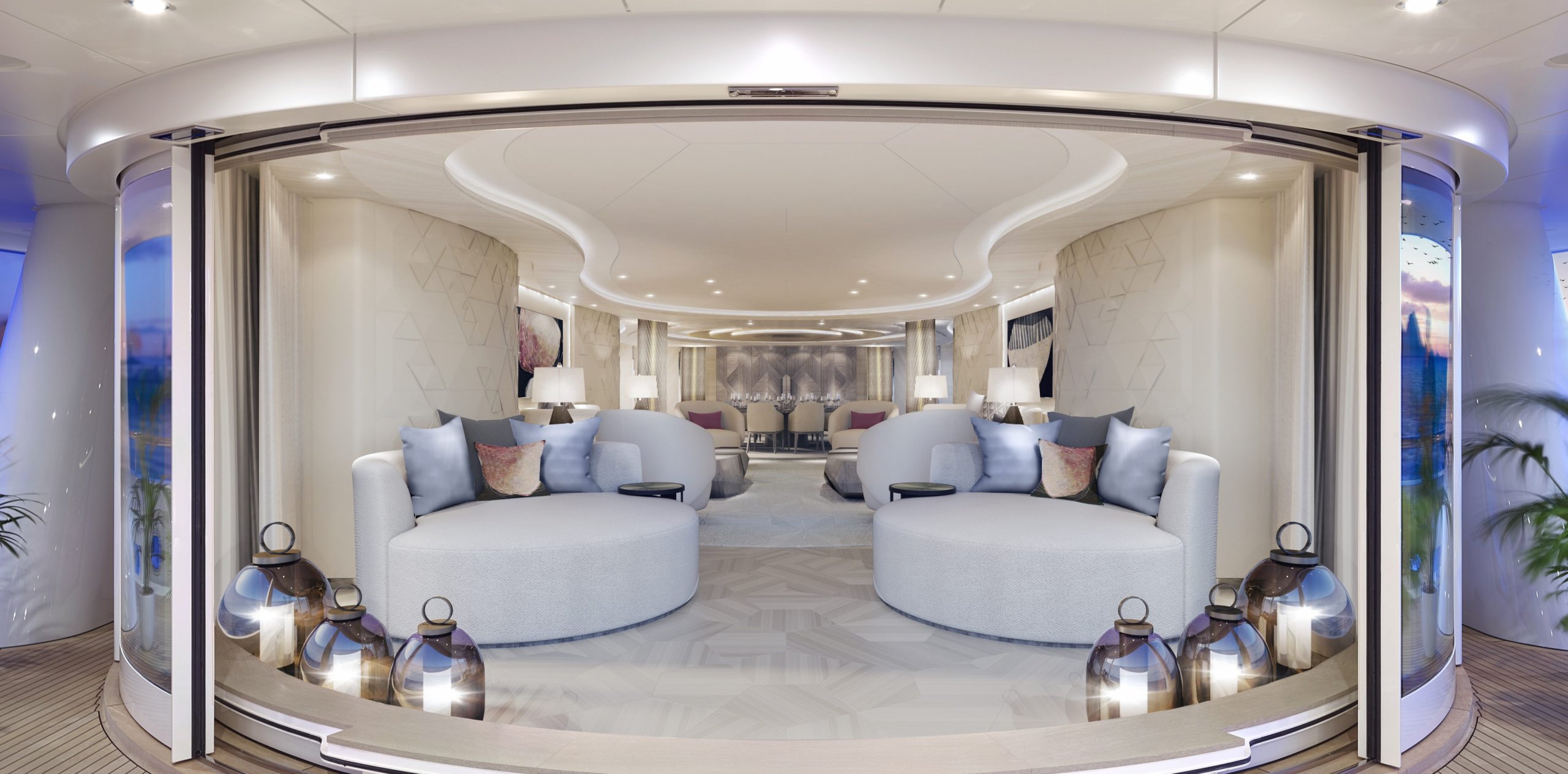 yacht Sixth Sense interior 