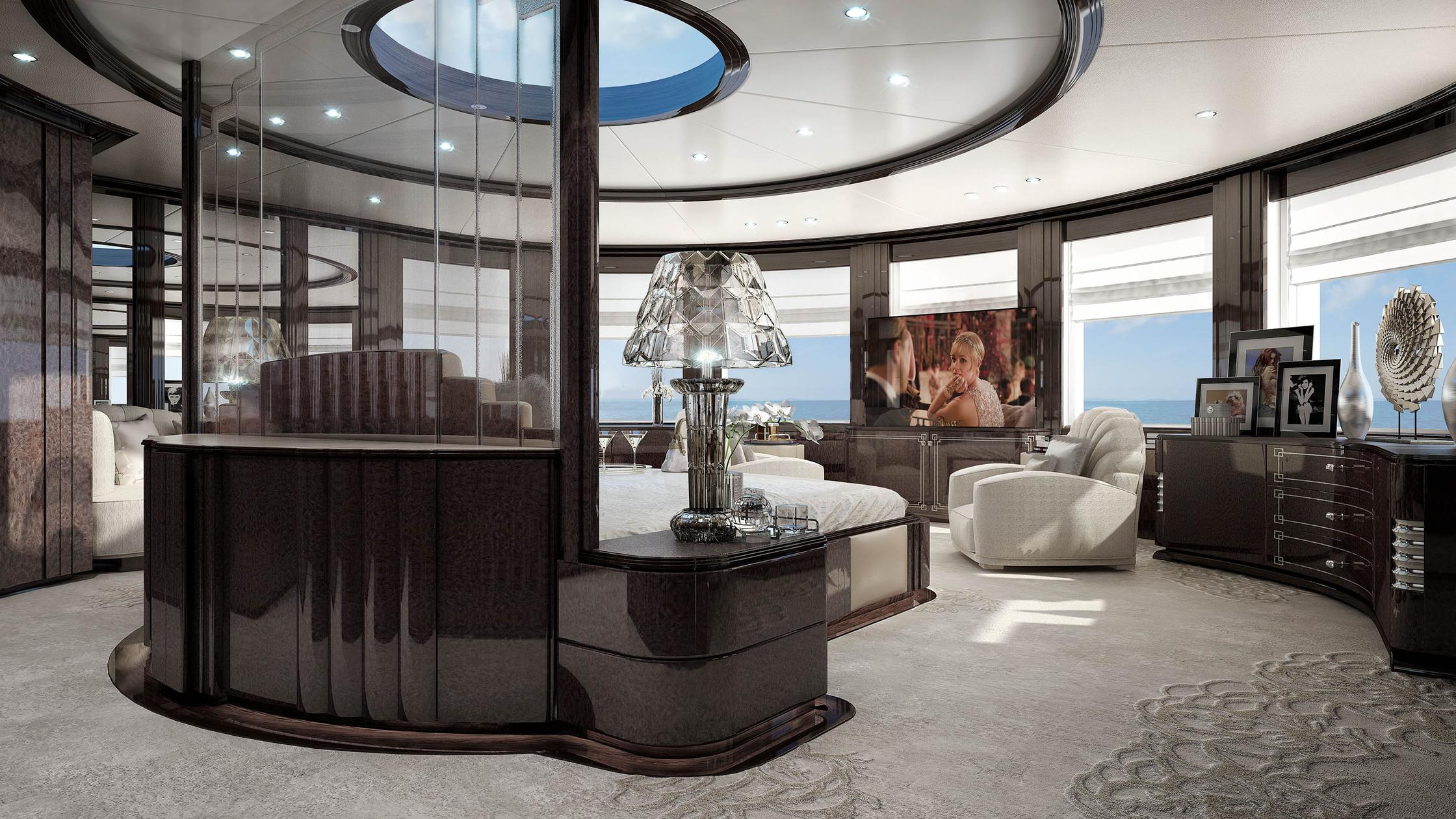 interno dello yacht Spectre