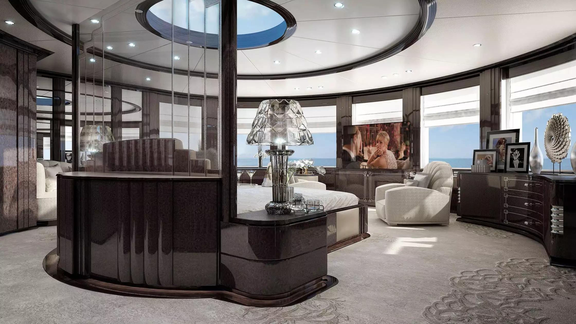 yacht Spectre intérieur