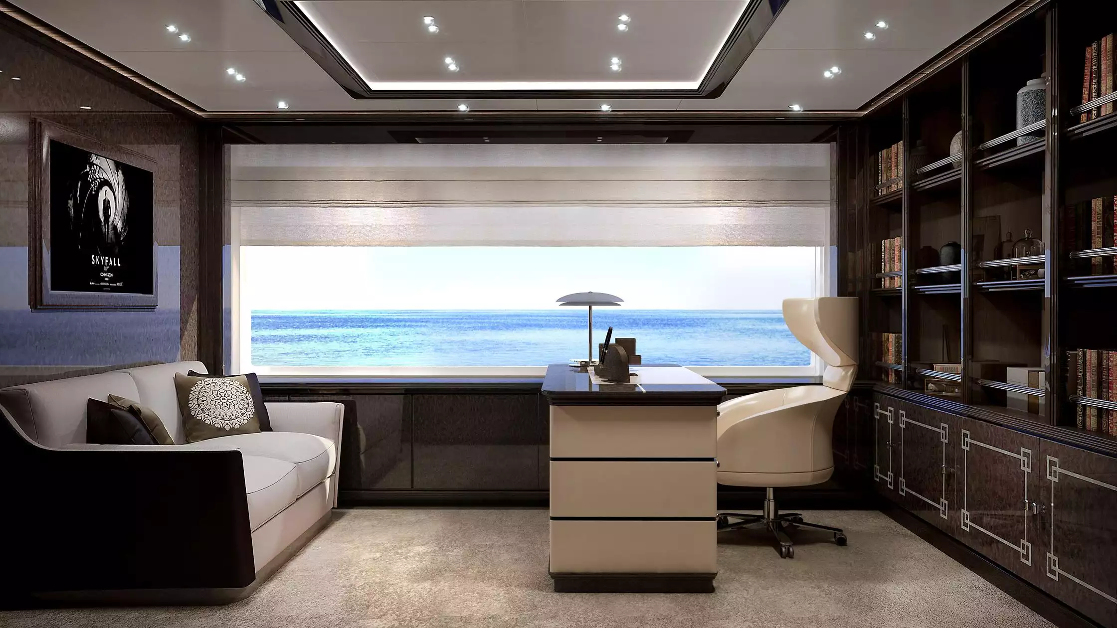 interno dello yacht Spectre