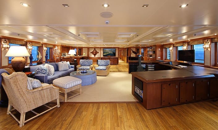 paul allen yacht interior