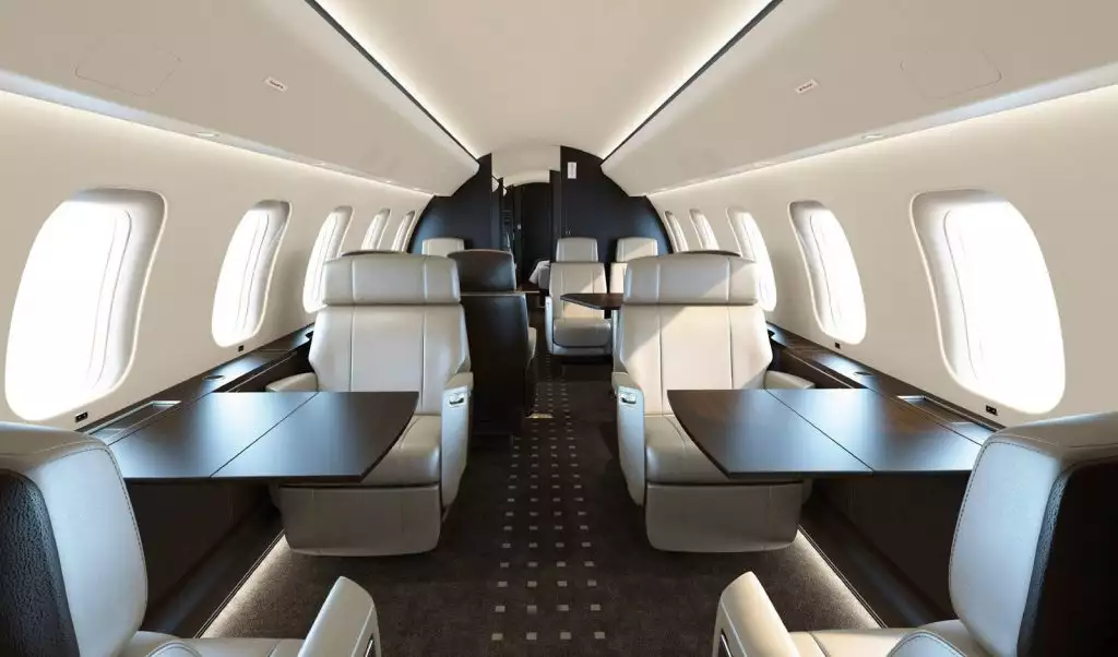 Bombardier Global 7500 iç mekanı