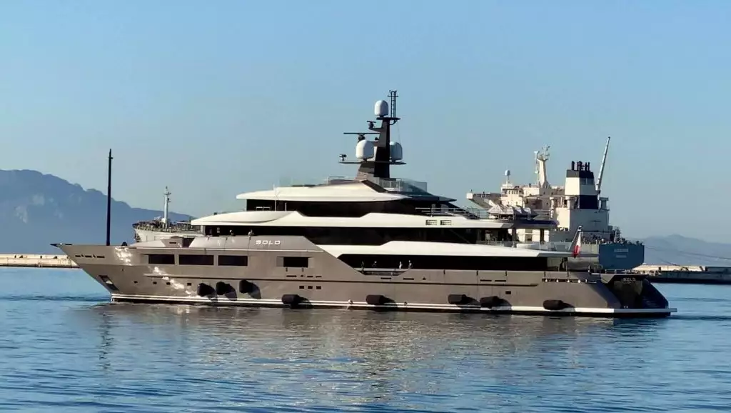 Carlo De Benedetti’s yacht Solo in Gibraltar