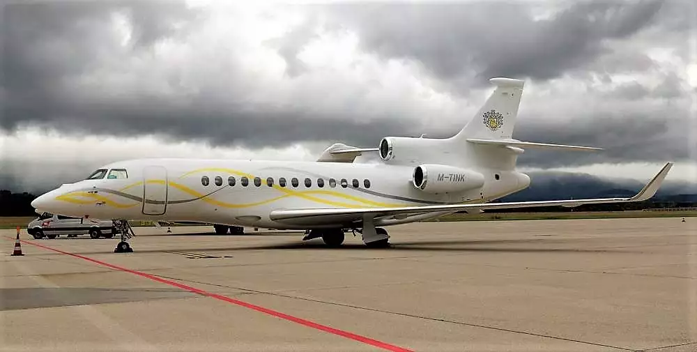 M-TINK Dassault Falcon 8X Олег Тиньков