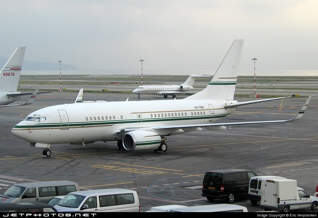 P4-TBN B737 BBJ Турки бин Насер 