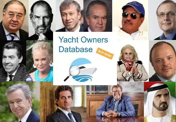 Banco de dados de proprietários de iates SuperYachtFan