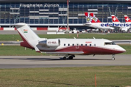 Canadair Challenger 604 VT-NGS Gautan Singhania privéjet