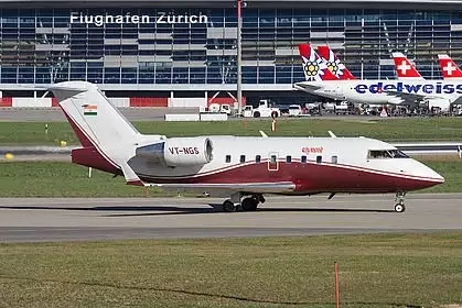 Canadair Challenger 604 VT-NGS Gautan Singhania Privatjet