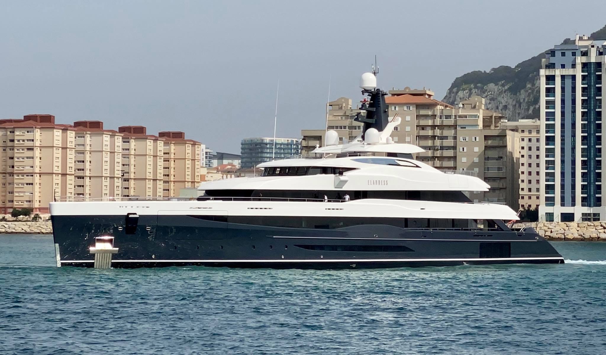 The yacht Elandess arrived in Gibraltar