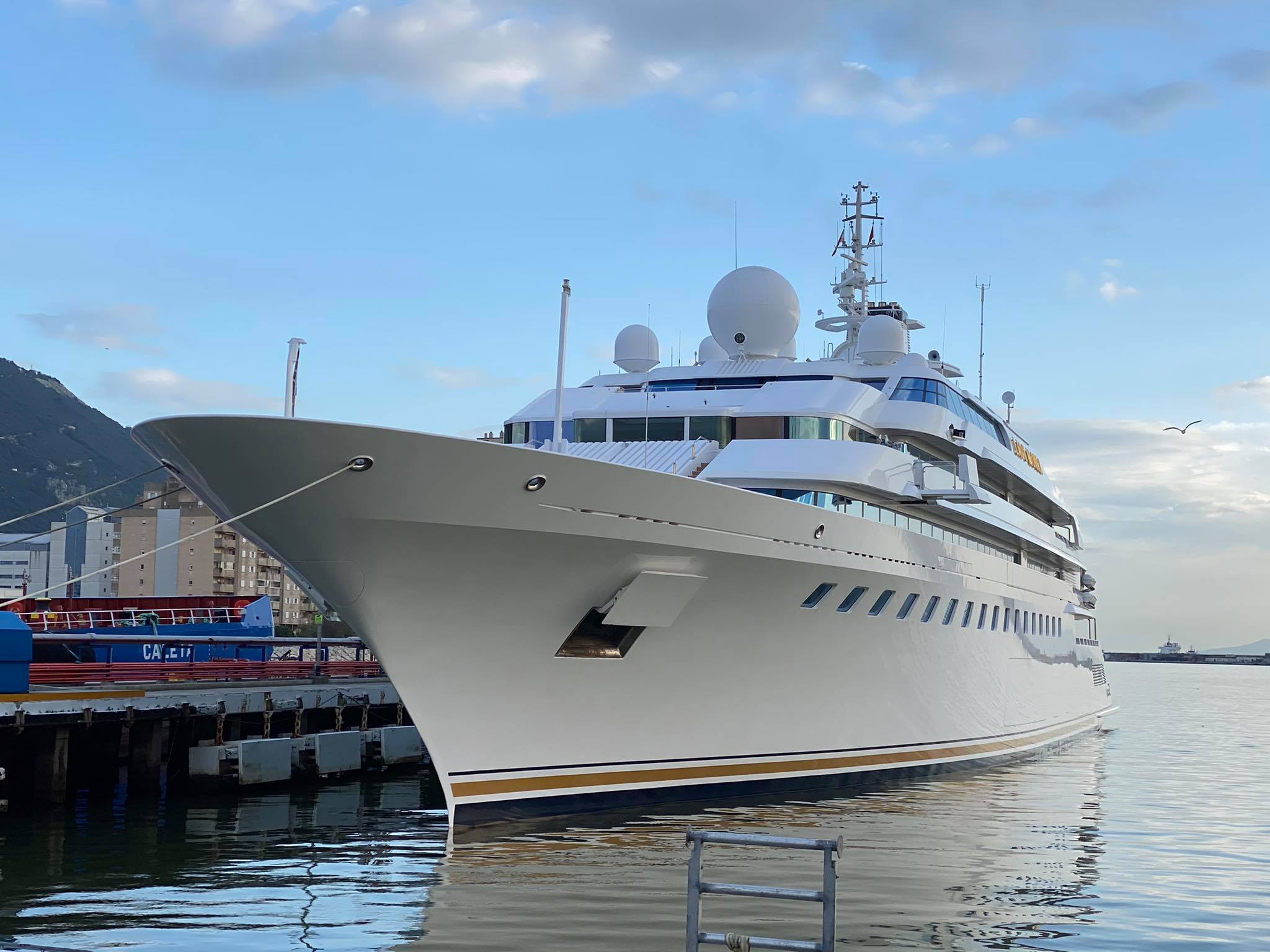 Yacht Lady Moura in Gibraltar