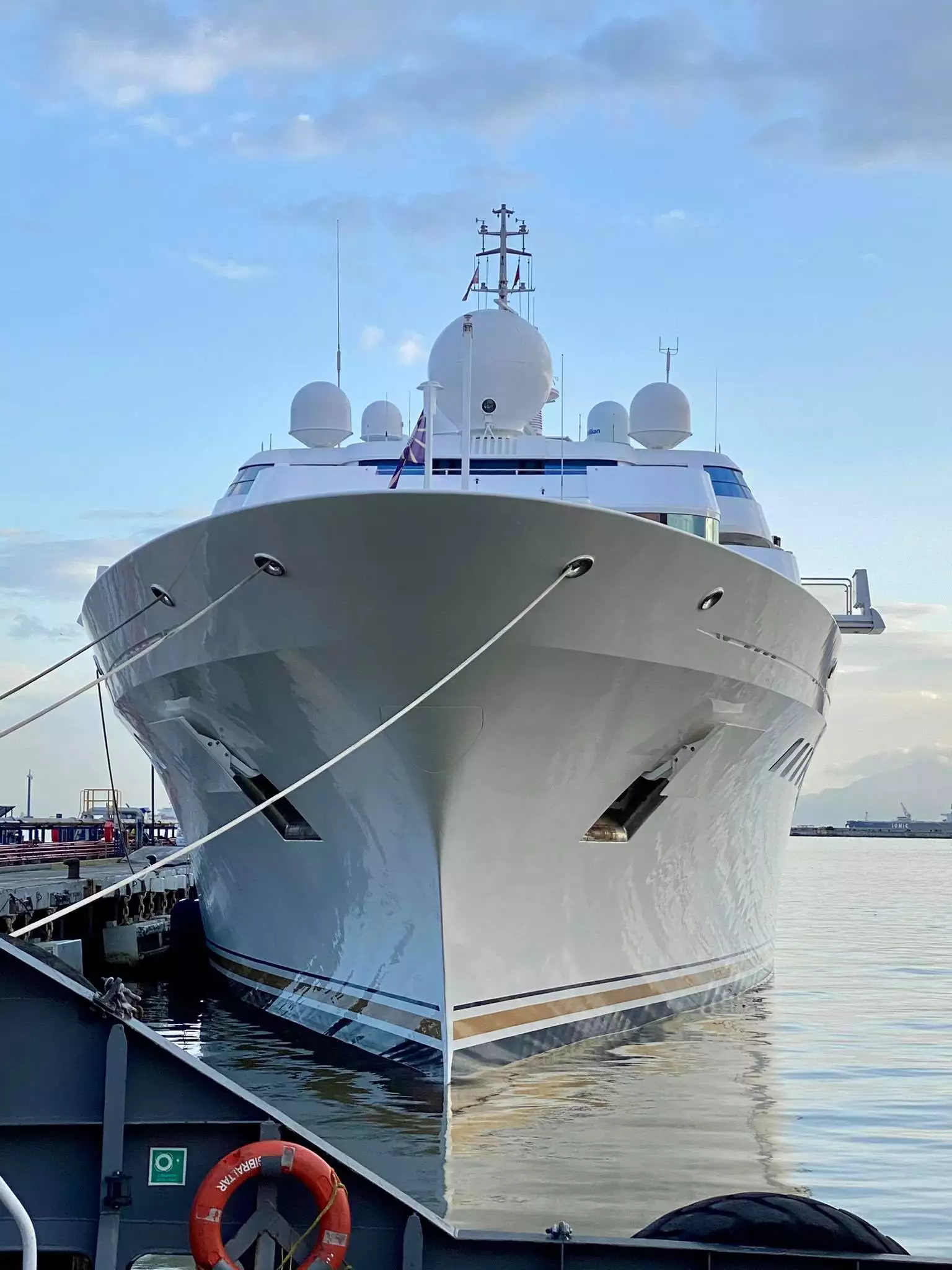 yacht Lady Moura in Gibraltar