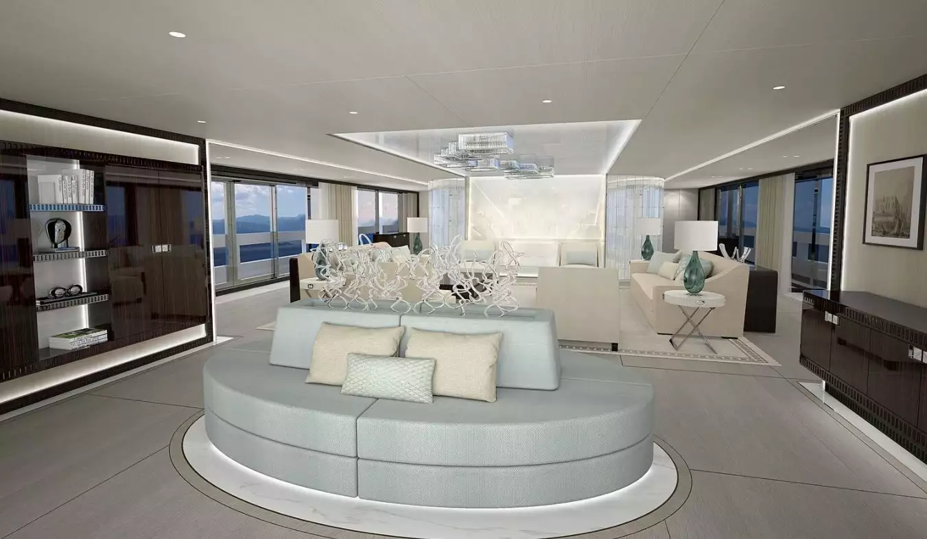 interno dell'yacht Polaris 