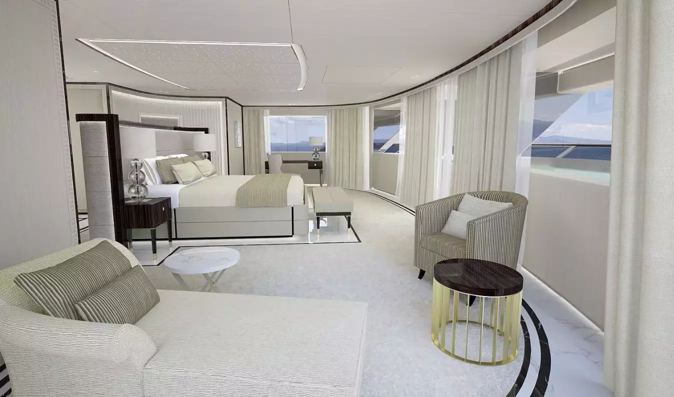 interno dell'yacht Polaris 