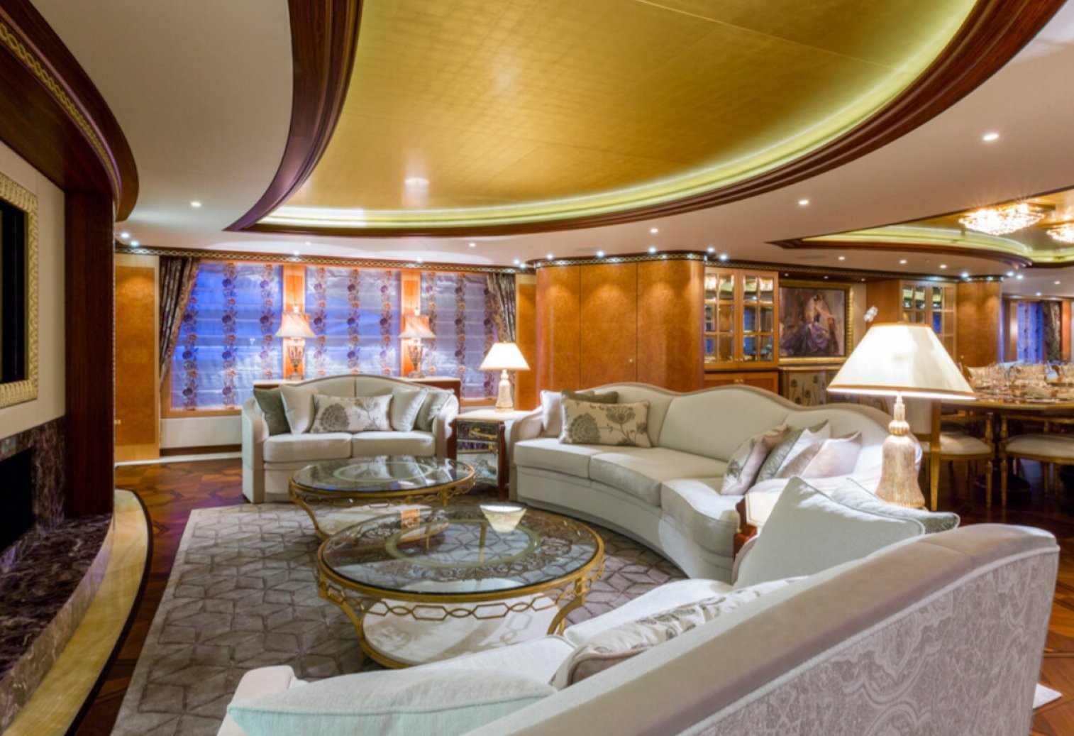 yacht Solandge interior 