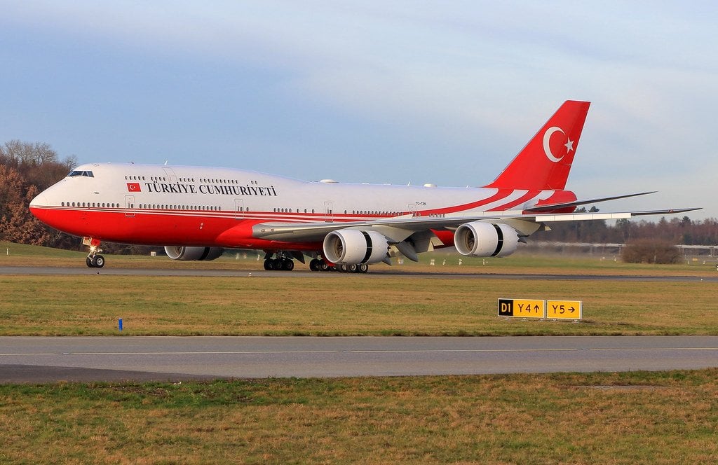 TC-TRK Boeing 747 BBJ Turkish Government 