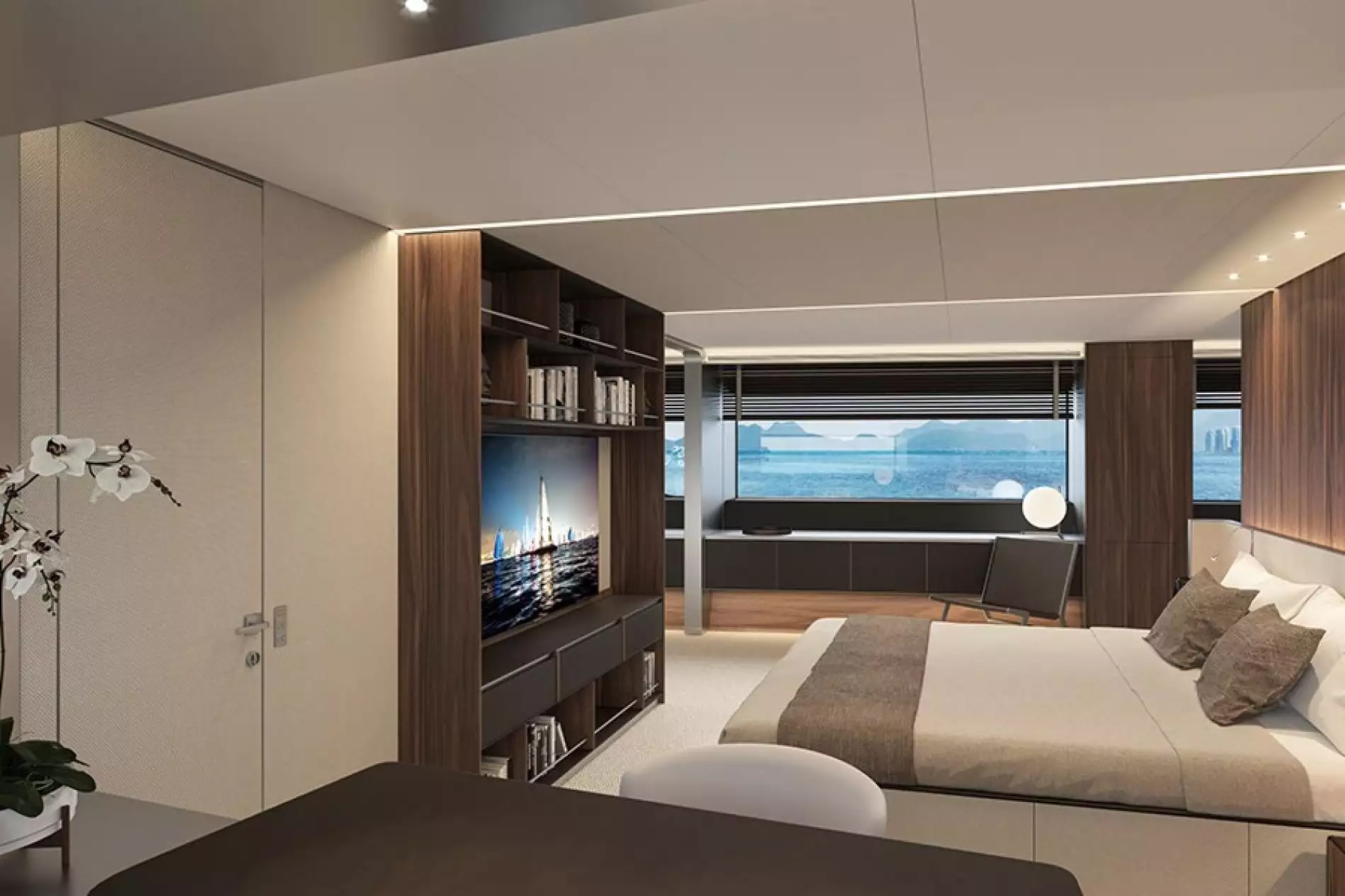 intérieur du yacht Amo