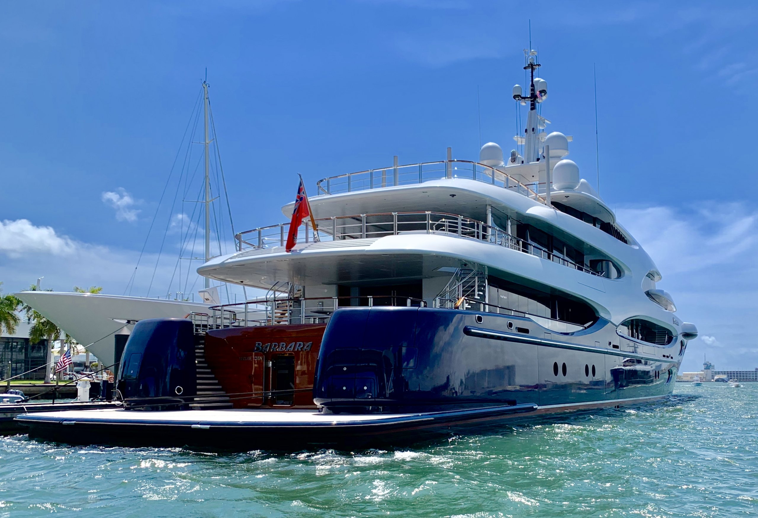 The Oceanco yacht Barbara in Fort Lauderdale