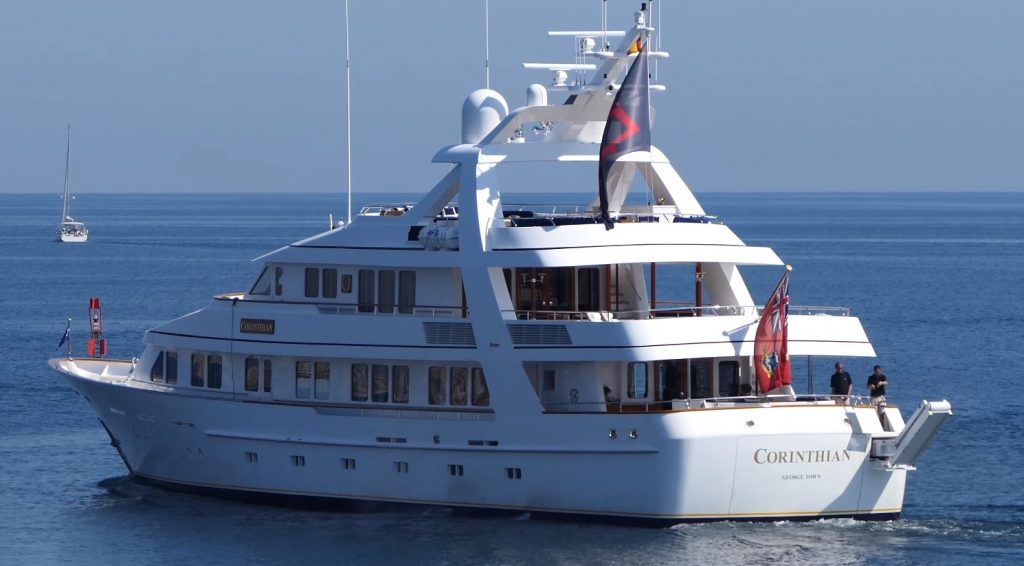 corinthian super yacht