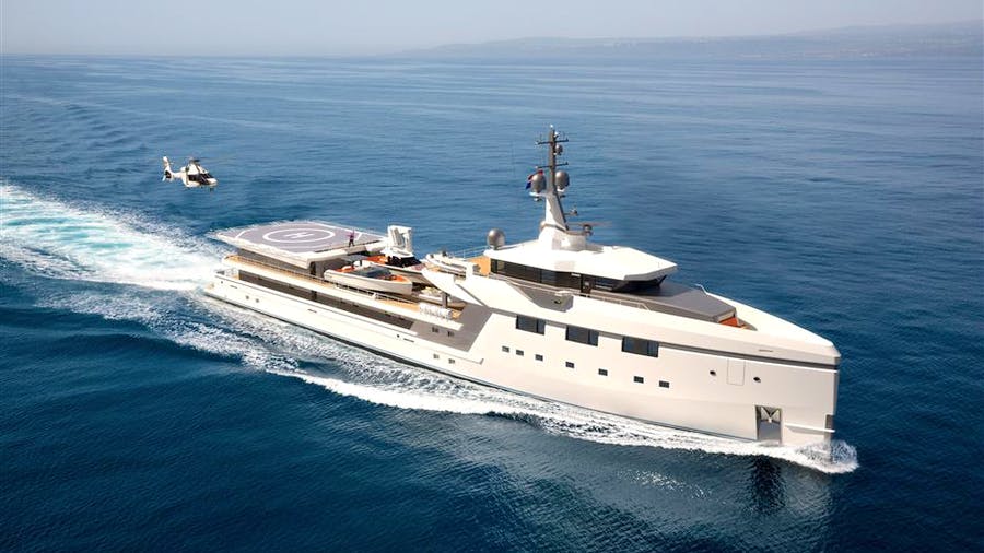 Jeff Bezos yacht  ABEONA  - Damen Yacht  Support YS7512