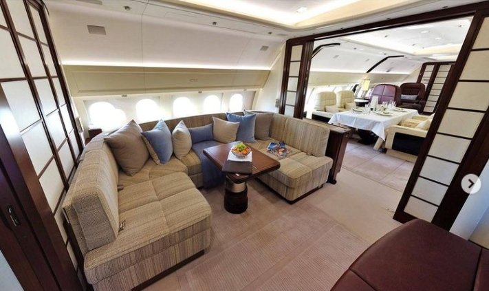 Interior del M-KATE Airbus A319 (Rybolovlev)