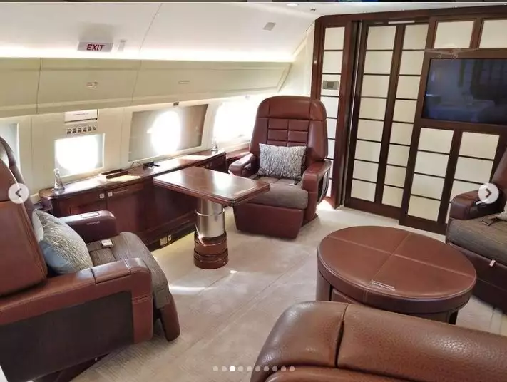 Intérieur de l'Airbus A319 M-KATE (Rybolovlev)