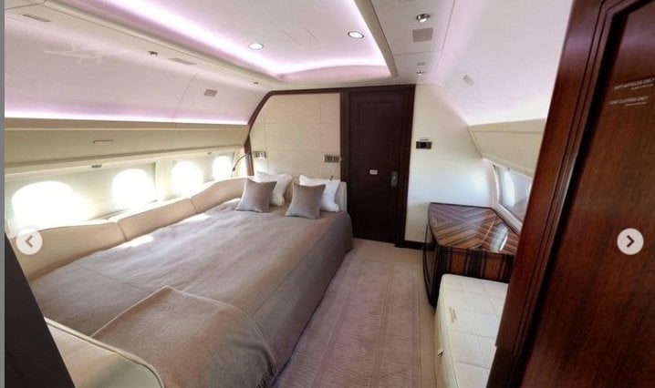 Intérieur de l'Airbus A319 M-KATE (Rybolovlev)