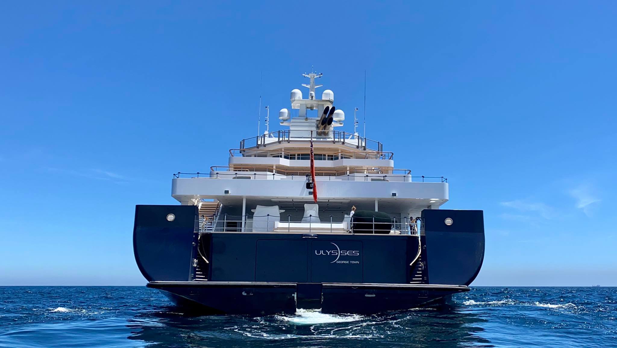 The 116meter (381ft) Yacht Ulysses in Gibraltar