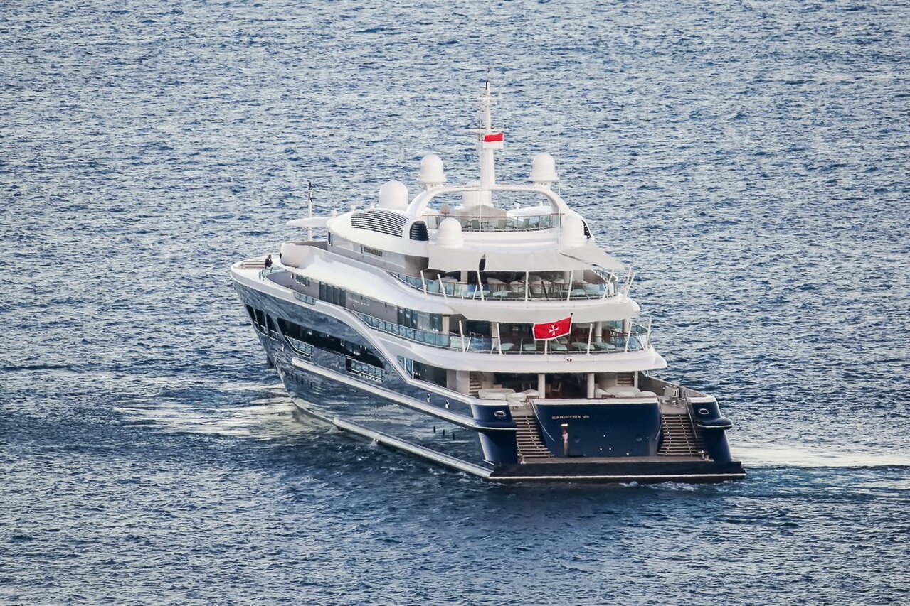 Yacht Carinthie VII • Lurssen • 2002 • Propriétaire Rubén Cherñajovsky