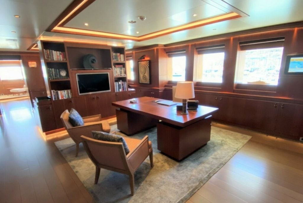 steven spielberg yacht interior