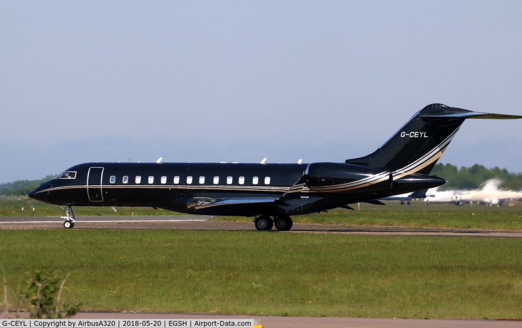 G-CEYL – Bombardier Global Express – Richard Caring private jet
