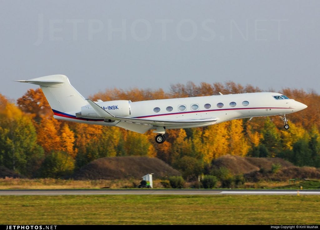 RA-11000 • Gulfstream G650 • Dmitry Mazepin private jet