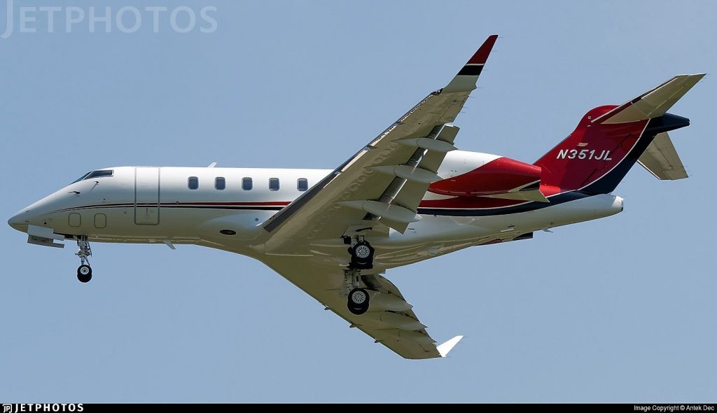 N351JL • Bombardier Challenger 350 • Jack Link