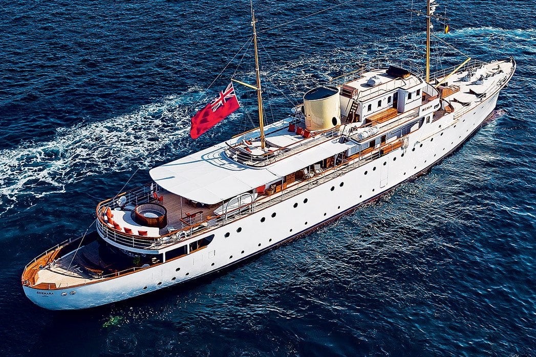 SHEMARA yacht • Vosper Thornycroft • 1938 • owner Charles Dunstone