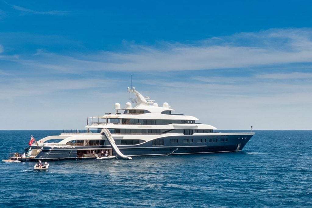 Superyachtfan - Pretty photo by @raphael_belly_photography of the Feadship  yacht Symphony. … She is owned by Bernard Arnault, Chairman of LVMH. … His  net worth is $ 107 billion. … Fun fact